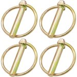 Ccykxa - 4 pi�ces goupilles clips, goupille de lynch avec anneau, assortiment de goupilles clips rond ...