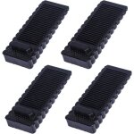 Ccykxa - 4 pices noir antidrapante bloc arrts de portes durables butee de portail bloque butoir de ...