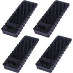 Ccykxa - 4 pices noir antidrapante bloc arrts de portes durables butee de portail bloque butoir de ...