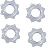 Ccykxa 4 pi�ces plaque pivotante 360 degr�s plateau enti�rement galvanis� roulements � billes porteurs ...