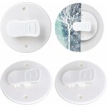 Ccykxa - lot de 4 pinces  rideau de douche avec protection contre l'eau, clips de poids pour rideau ...