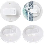 Ccykxa - lot de 4 pinces  rideau de douche avec protection contre l'eau, clips de poids pour rideau ...
