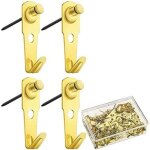 Ccykxa - 50 pi�ces s�ries 30 lb cintres avec clous cadre photo crochets de suspension photo clous suspendus ...