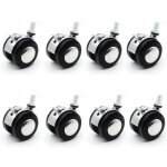 Ccykxa - 5cm)8 pi�ces roulette lourde roulettes de mobilier de bureau fauteuil muet chaise roulettes ...
