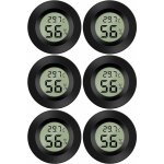 6 pcs, noir)mini digital lcd thermomtre hygromtre temprature humidit - 5070? 10%99% rh thermo hygromtre ...
