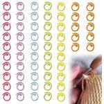 Ccykxa 60 pi�ces marqueur tricot marqueur crochet marqueurs de mailles verrouillables anneaux marqueurs ...