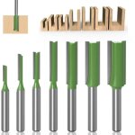 Ccykxa - 6mm fraise dfonceuse droite, 7 pices mches de routeur droites fraise  tranchants droits ...