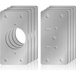 Ccykxa - 8 pcs plaque de reparation charniere kit de plaque charniere porte placard rparation charniere ...