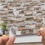 Adhsive dcorative  carreaux pour salle de bains et cuisine stickers carrelage, 20 pices imitation ...