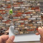 Adhsive dcorative  carreaux pour salle de bains et cuisine stickers carrelage, 20 pices imitation ...