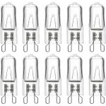 Ccykxa - ampoule halogene g9 40w 230v, lot de 10 - 1342mm, 480lm 2900k blanc chaud dimmable, g9 ampoules ...