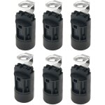 Ccykxa culot pour ampoule flamme e14, en thermoplastique, noir, ses 55mm de haut, filetage 1 / 8 ips