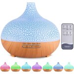 Diffuseur d'huiles essentielles, 550ml ultrasonique humidificateur diffuseur aromathérapie electrique ... Diffuseur d'huiles essentielles, 550ml ultrasonique humidificateur diffuseur aromathérapie electrique ...