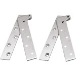 Ccykxa - ensemble de 2 charnires  pivot de porte caches en acier inoxydable  rotation de 360 degrs, ...