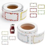 Ccykxa �tiquettes autocollantes personnalis�es lot de 2 rouleaux (500 pi�ces) �tiquettes bouteille & ...