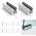 Ccykxa guide pour porte coulissante en verre - roulette de sol, accessoire pour syst�me de porte coulissante ...