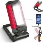 Lampe de travail rechargeable puissante, baladeuse led lampe atelier avec base magnétique, lampe torche ... Lampe de travail rechargeable puissante, baladeuse led lampe atelier avec base magnétique, lampe torche ...