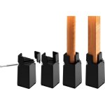 Ccykxa - rehausseurs de meubles rglables 10 cm avec pince  vis, 4 pouces rehausseur pieds de lit, table, ...