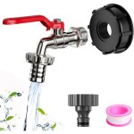 Robinet cuve 1000l alliage de zinc, recuperateur eau de pluie vanne, raccord ibc reservoir raccordement, ... Robinet cuve 1000l alliage de zinc, recuperateur eau de pluie vanne, raccord ibc reservoir raccordement, ...