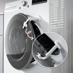Ccykxa support de porte de lave - linge s�cheuse de s�curit� pour b�b� mis � jour, serrure de porte de ...
