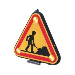Cea - triangle chantier double face 50 cmled classe 1 relevable 79300