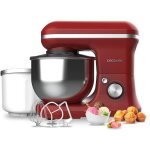 Cecotec - cecomixer meringue mixer 5l 1200 ice - cream red. 1200 w, 5 fonctions, bol de acier de 5 l ...