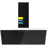 Cecotec - hotte d�corative bolero flux dt 906500 glass black a