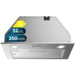 Cecotec bolero hotte aspirante int�gr�e 52cm flux im 523500 inox a. puissance d'aspiration 350m3 / h, ...