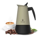 Cecotec cafeti�re italienne piccolina 900 green. 450ml, 10 tasses de caf�, acier inoxydable, compatible ...