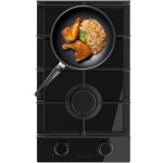 Cecotec gas de table de cuisson � 2 feux bolero squad g 2400f glass black, 5, 2kw, glass black, grilles ...