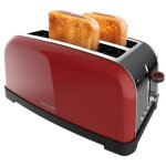 Cecotec grille - pain vertical toastin time 1500 rouge lite