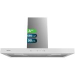 Cecotec hotte aspirante 90 cm type t bolero flux tt 905500 verre blanc a + + . 70w, vitre frontale blanche, ...