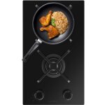 Cecotec - placa de gas 2 burner bolero squad g 2400s nano glass. 5. 2kw, nano glass, grilles en fonte, ...