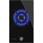 Cecotec - placa de gaz butane et naturel 1 feu bolero squad g 1200s verre noir. 3500w, verre noir, grilles ...