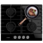 Cecotec - plaque gaz bolero squad g 4200f glass black Cecotec - plaque gaz bolero squad g 4200f glass black