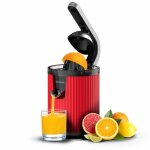 Presse - agrumes avec bras levier xqueeze retrojuice 600 red - cecotec