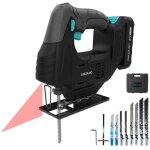 Cecotec - saw de scie sauteuse � batterie multicut 500 vision liberty. scie sauteuse sans fil avec batterie ...