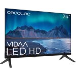 Cecotec smart tv, led tv de 24 inches hd resolution a5 series alh50024. smart tv vidaa, systme audio ...