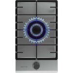 Cecotec - table de cuisson de gaz, 1 feu, finition inox, grill complet de fonte, puissance de 3, 5kw, ...