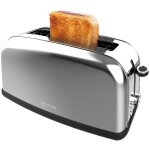 Cecotec vertical toaster 1 long slot toastin' time 850 inox long lite. 850 w, 2 tranches de pain, fente ...