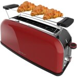 Cecotec vertical toaster 1 slot long toastin' time 850 red long. 850 w, 2 tranches of de pain, fente ...