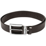 Ceinture en cuir brun gr. m