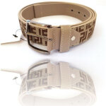 Ceinture homme cuir tissu beige nd - 865 elegant glamour fashion