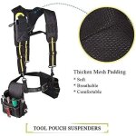 Ceintures � outils avec bretelles, bretelles de ceinture � outils rembourr�es, bretelles de travail robustes ...