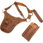 Ceinture � outils de jardin en cuir v�ritable pour hommes femmes pochette de ganening fleuriste organisateur ...