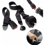Ceinture de s�curit� 3 points r�tractable r�glable universelle pour go kart club golf chariot v�hicule ...
