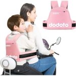Ceinture de s�curit� moto pour enfants, r�glable avec bandes r�fl�chissantes, convient aux gar�ons et ...