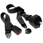Ceinture de scurit universelle  3 points avec enrouleur automatique, ceinture de scurit pour voiture ...