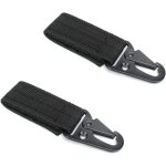 Ceinture  suspendre mousqueton, boucle tactique, mousqueton tactique noir, boucle de gilet, mousqueton ...