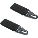 Ceinture � suspendre mousqueton, boucle tactique, mousqueton tactique noir, boucle de gilet, mousqueton ...